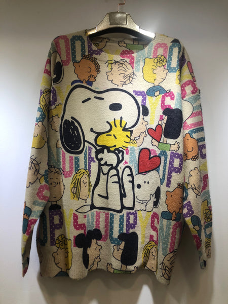 Snoopy and Friends Cartoon Sweater