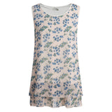 Sleeveless Floral Top